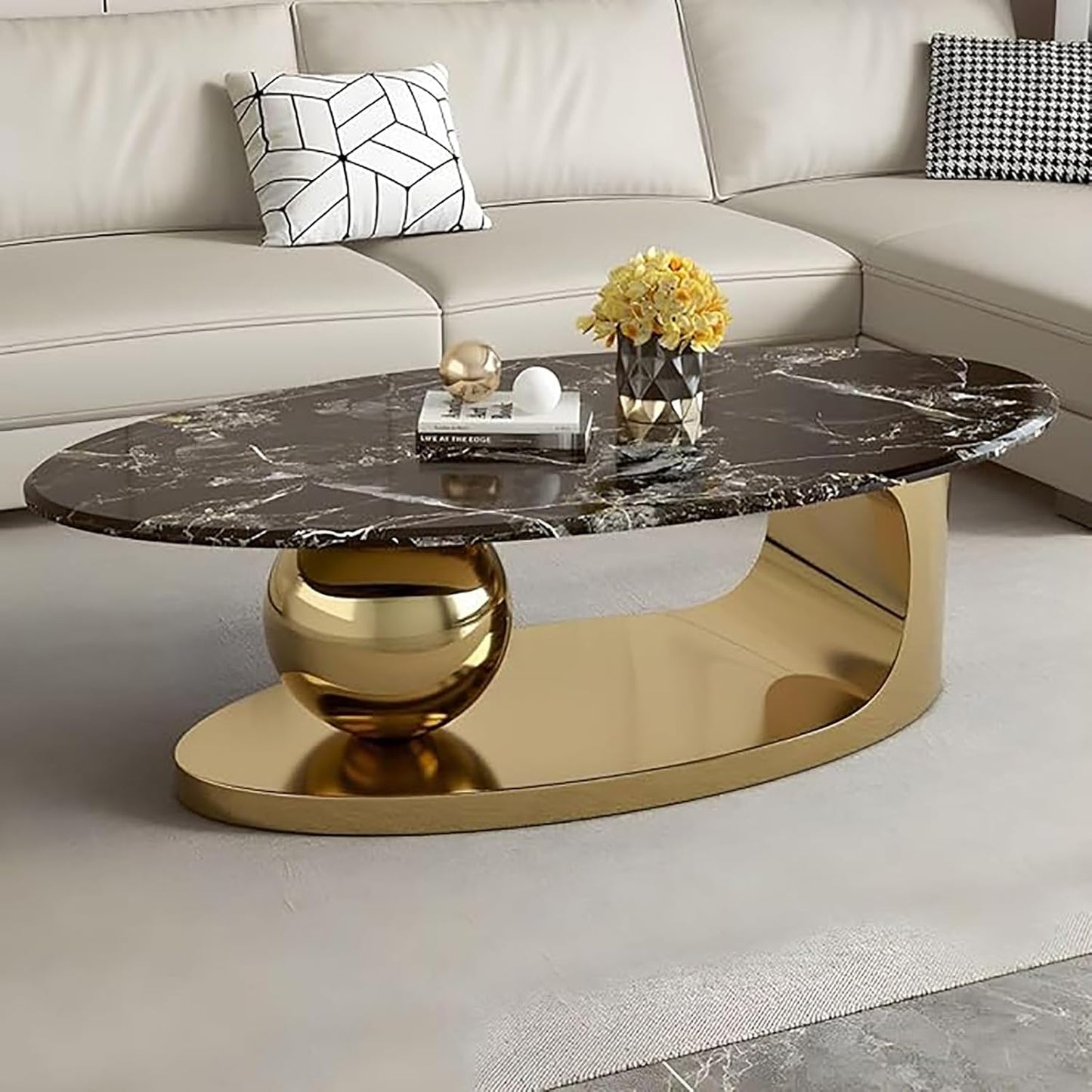 Handmade Premium Oval Coffee Table
