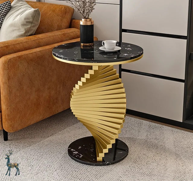 Modern Sprial Round Side Table
