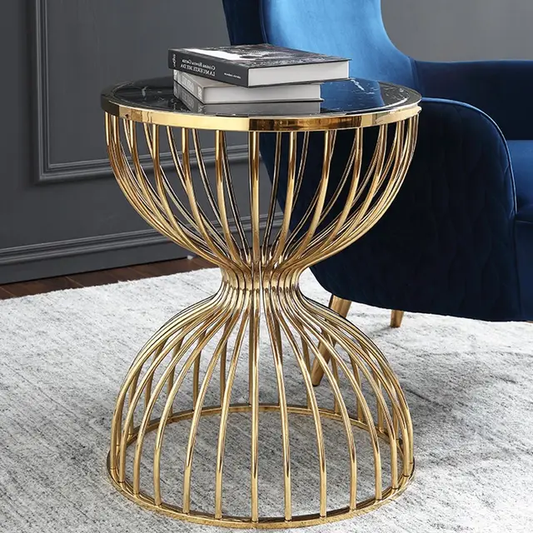 Modern Luxury Drum Side Table