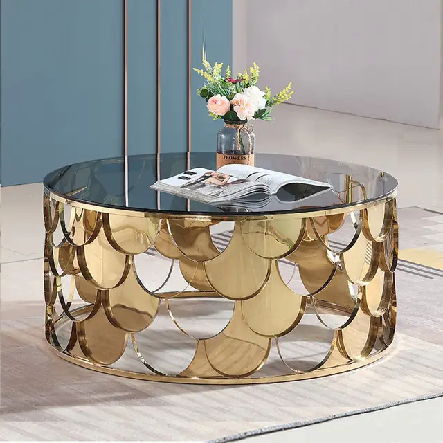 Modern Round Designer Luxury Center Coffee Table