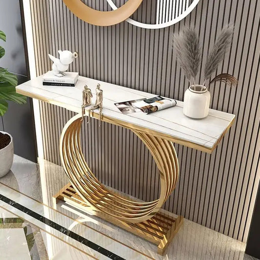 Posh Metal Console Table
