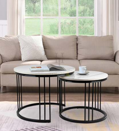 Round Nesting Coffee Sofa Table