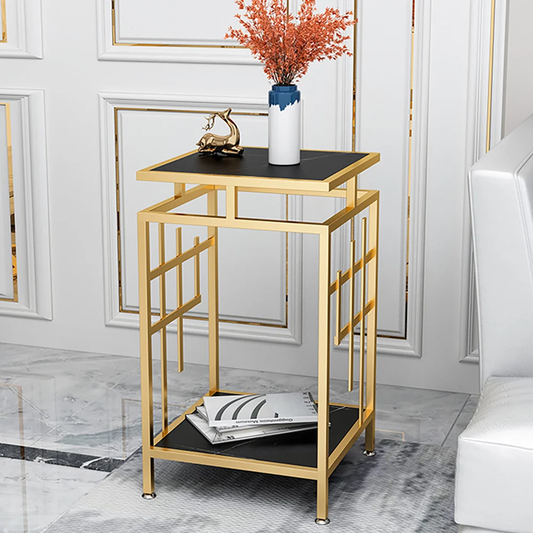 Solid Metal Box Sofa Side End Table
