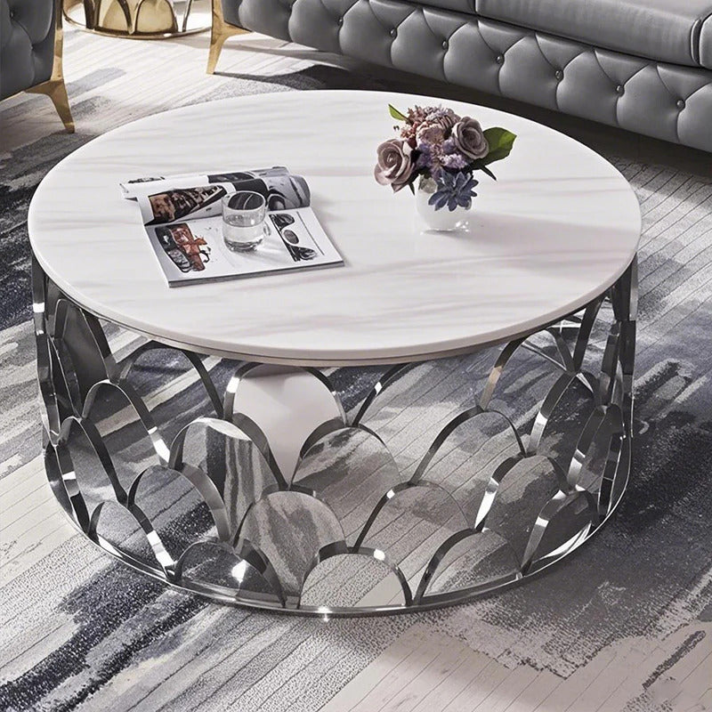 Modern Round Designer Luxury Center Coffee Table