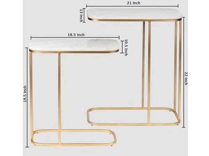 Handmade Rectangular Sofa Side Tables