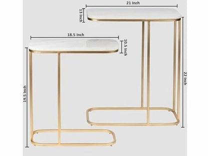 Handmade Rectangular Sofa Side Tables