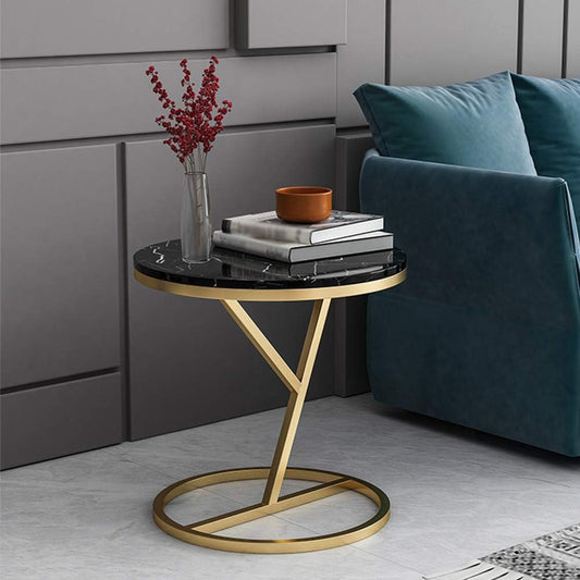 Round Wheel Single Side Table