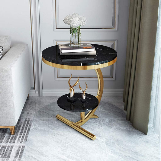 2 Tier Round Side Table