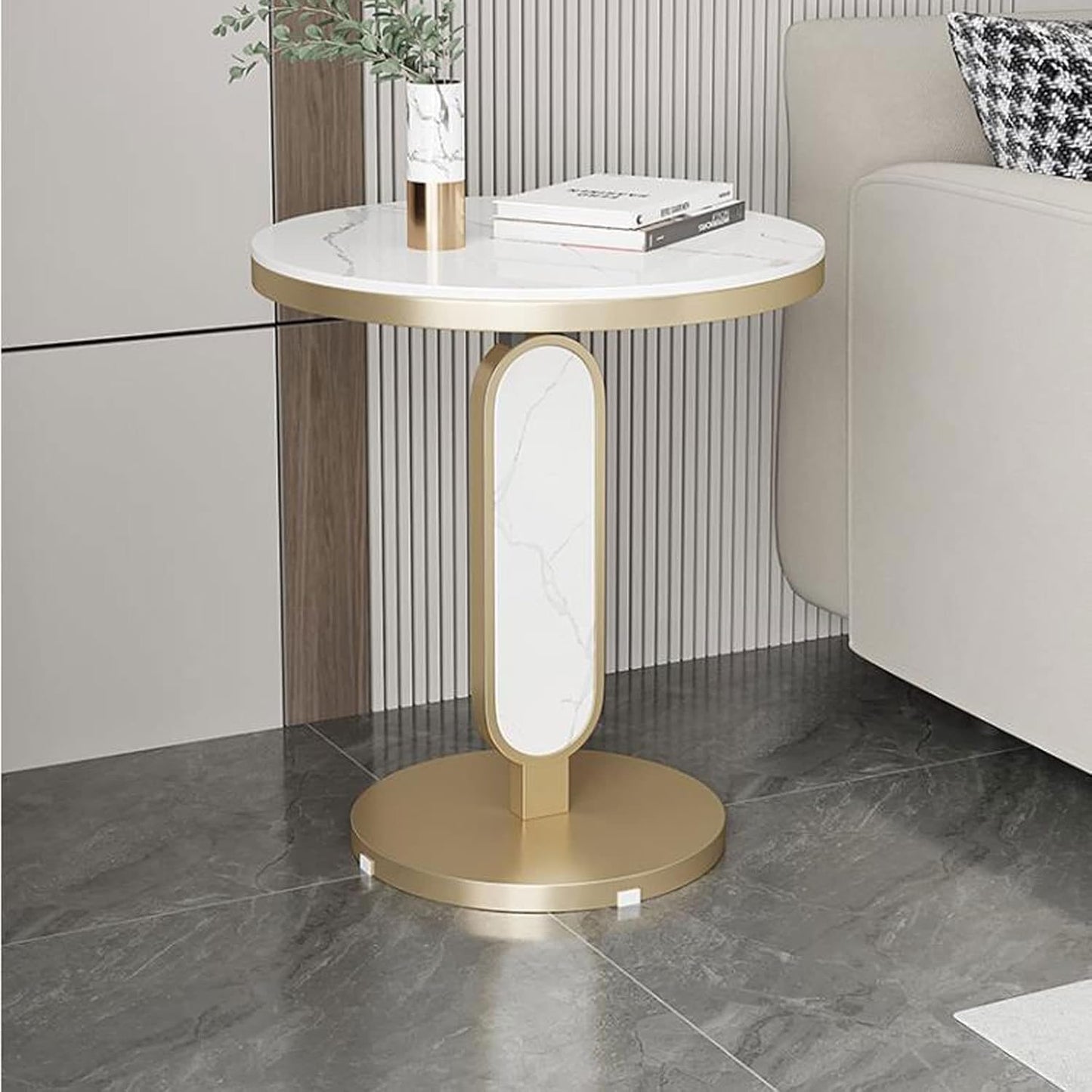 Marble Side Table Round