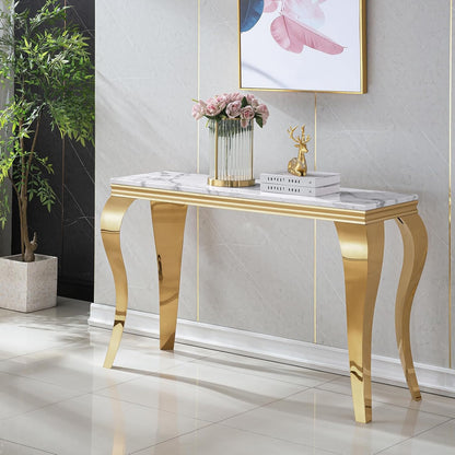 Wintage Luxury Silver/Gold Console Table