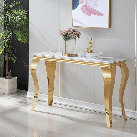 Wintage Luxury Silver/Gold Console Table