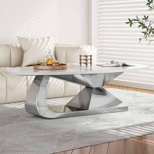 Pedestal Oval  Premium Coffee Table