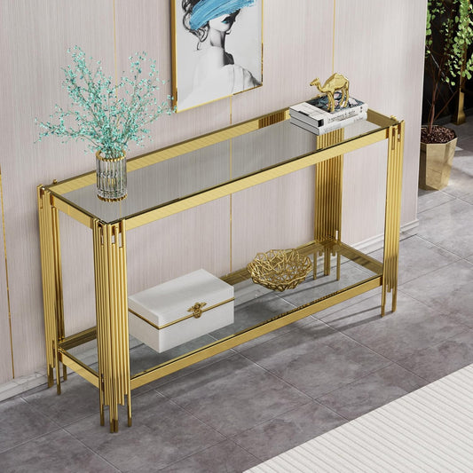 Tempered Glass Console Tables for Living Room