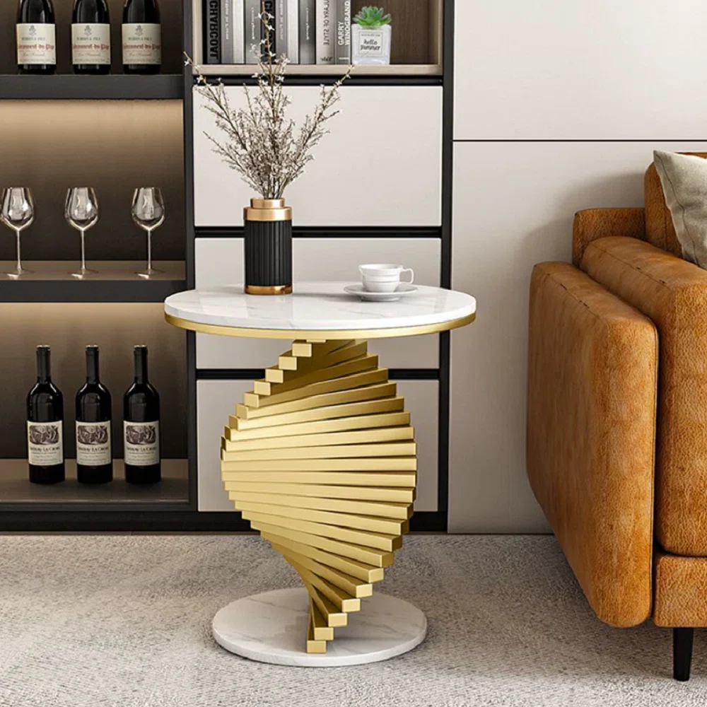 Modern Sprial Round Side Table