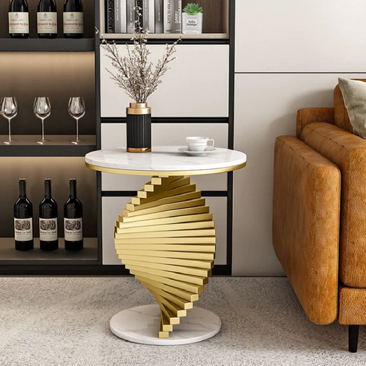 Modern Sprial Round Side Table