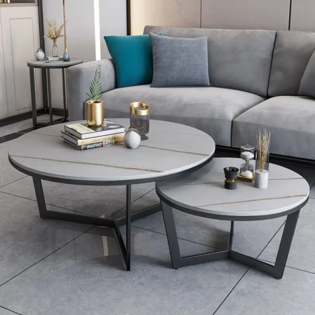 Triangle Base Stick Nesting Coffee Table