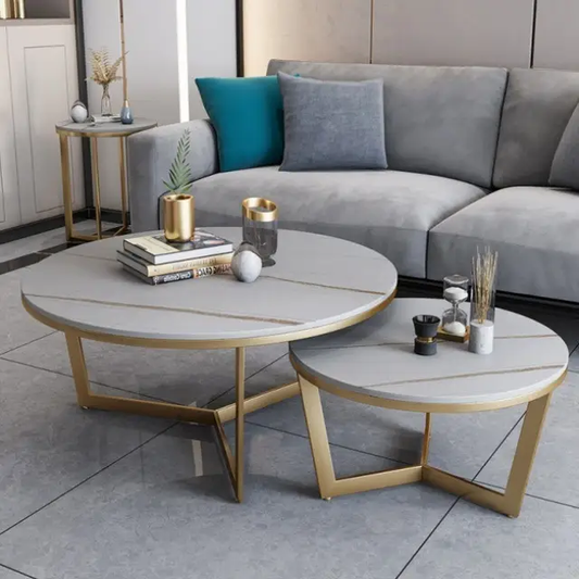 Triangle Base Stick Nesting Coffee Table