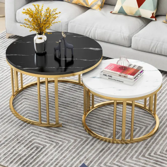 Heritage Round Nesting Coffee Table Set of 2