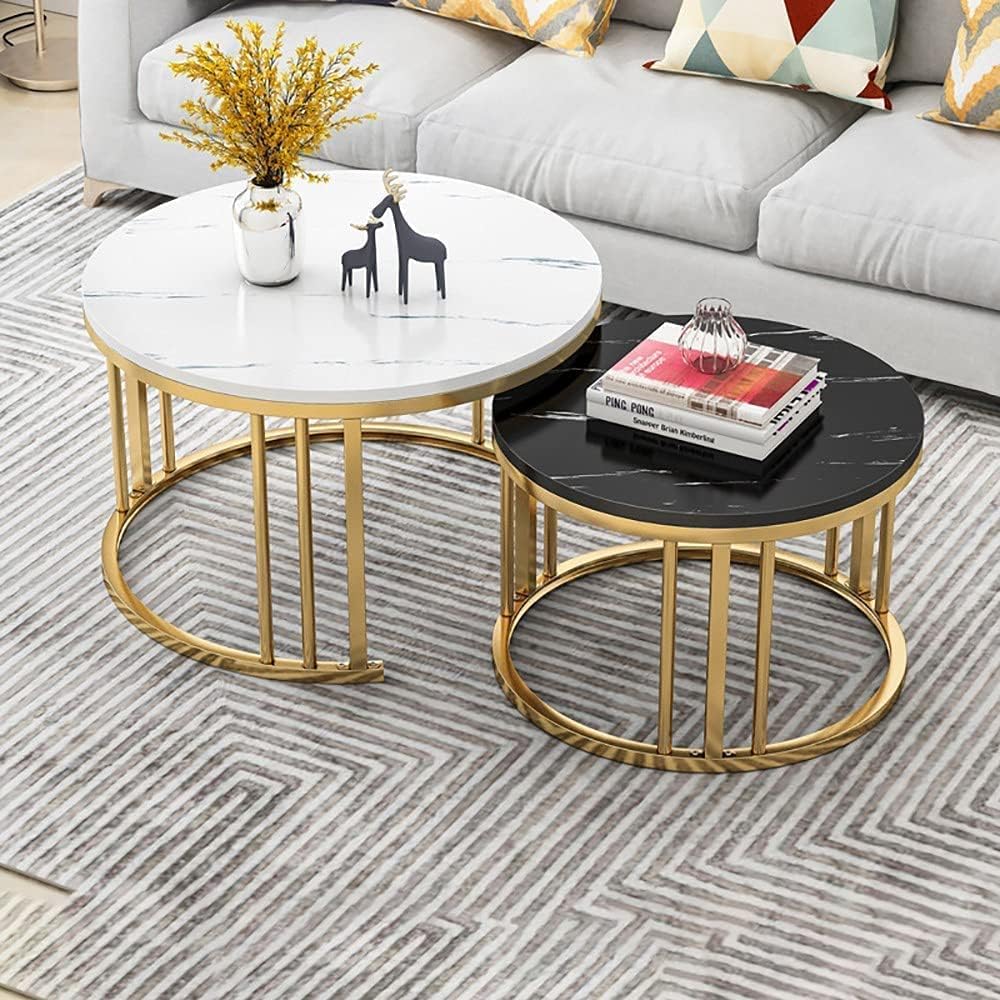 Heritage Round Nesting Coffee Table Set of 2