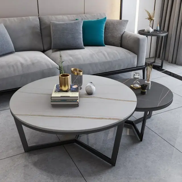Triangle Base Stick Nesting Coffee Table