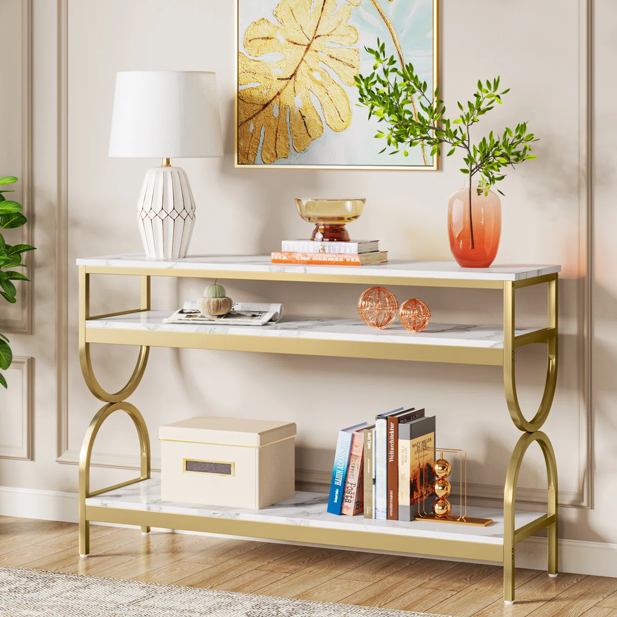 3-Tier Console Table With Storge