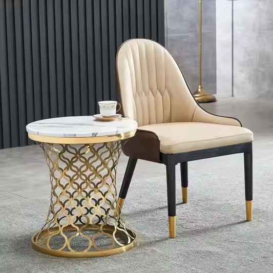 Gold Side Premium Cylender Side Table