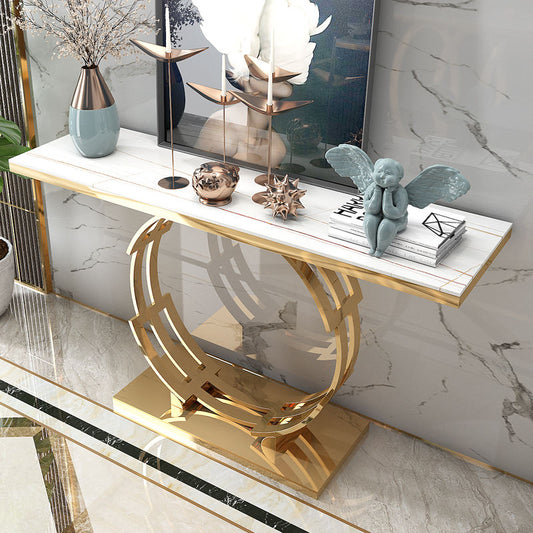 Luxury Modern Gold Metal Console Table
