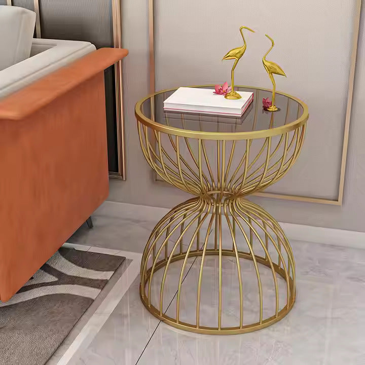 Modern Luxury Drum Side Table
