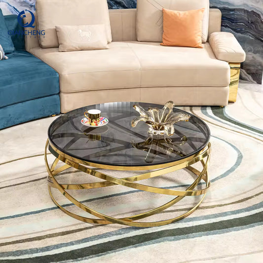 Decoration Round Zigzag Coffee Table