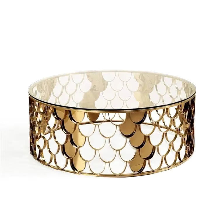 Modern Round Designer Luxury Center Coffee Table