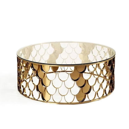 Modern Round Designer Luxury Center Coffee Table
