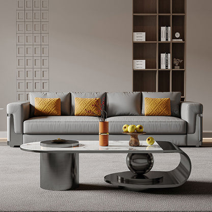 Modern Premium Sofa Coffee Table with Marble