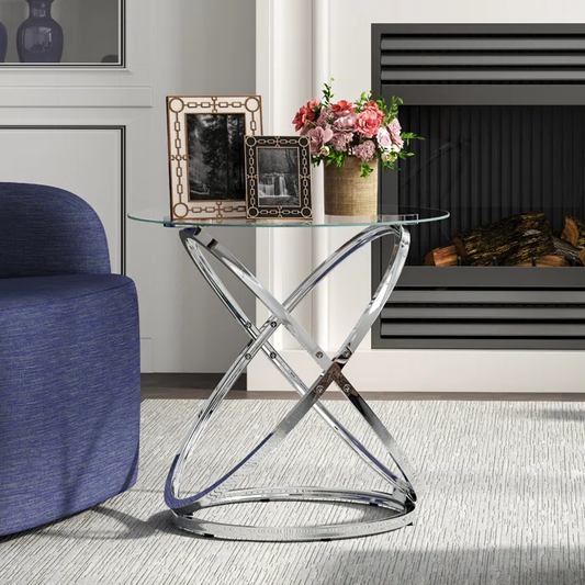 Tempered Glass Single Side Table