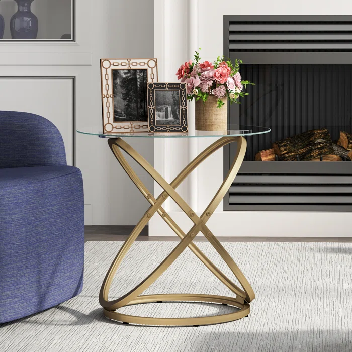 Tempered Glass Single Side Table