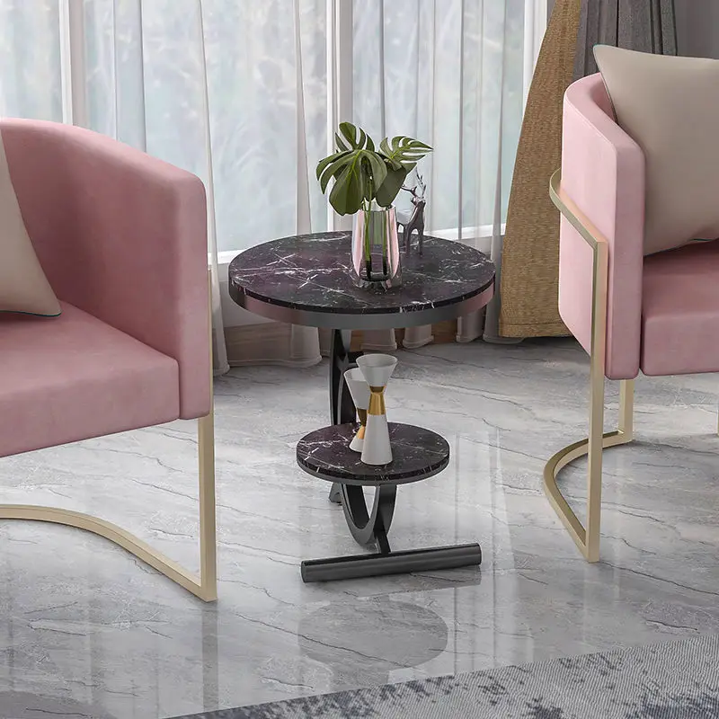 2 Tier Metal Frame Side Table