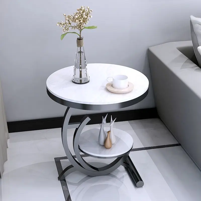 2 Tier Metal Frame Side Table