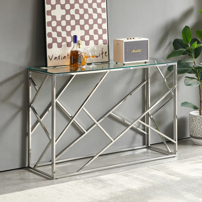 Contemporary Star Frame Hall Console Table
