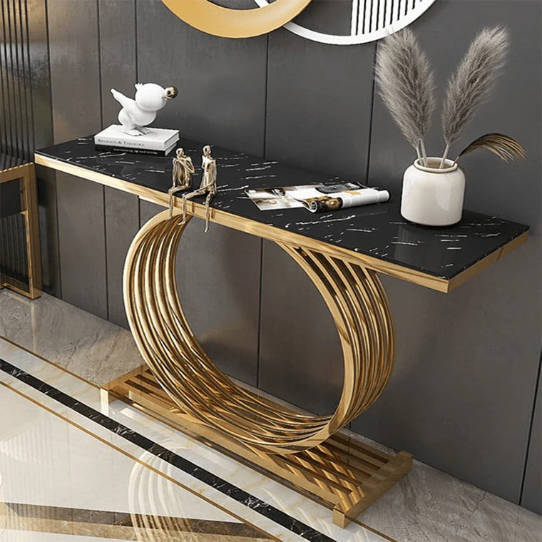 Posh Metal Console Table