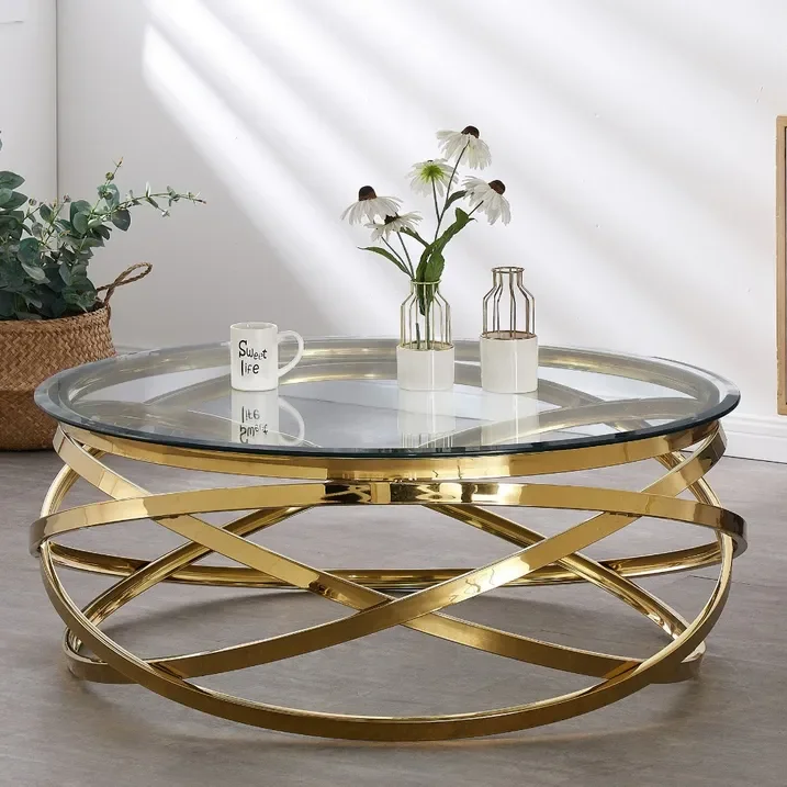 Decoration Round Zigzag Coffee Table
