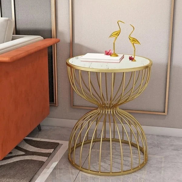Modern Luxury Drum Side Table