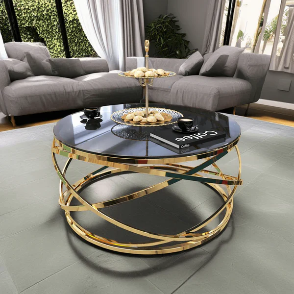 Decoration Round Zigzag Coffee Table