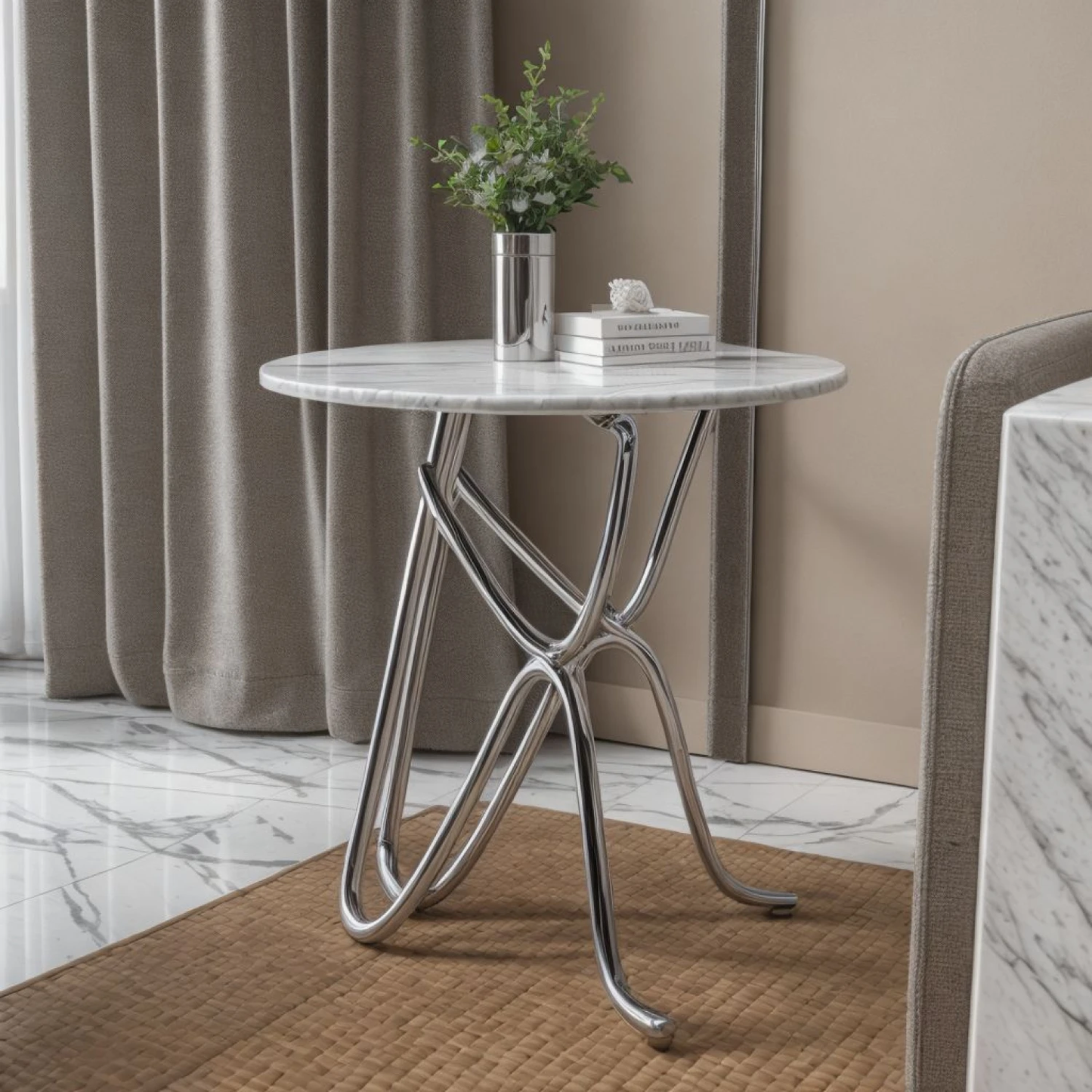 Human Sitting Pose Side Table